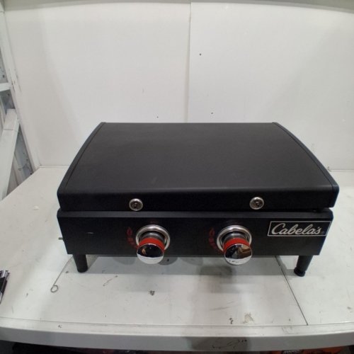 BPS 2-BURNER TABLETOP GRIDDLE BBQ - 24,000BTU - 21.7" X 13.9" - BLACK/SILVER (MODEL: CABTTGRD-2) image 2
