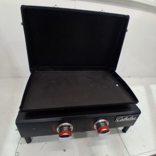 BPS 2-BURNER TABLETOP GRIDDLE BBQ - 24,000BTU - 21.7" X 13.9" - BLACK/SILVER (MODEL: CABTTGRD-2) image 3