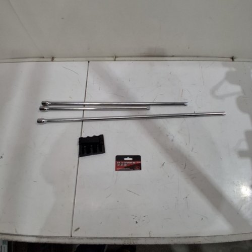 3PC TOOLUXE DRIVE LONG REACH EXTENSION BAR SET - 1/2" - 18"/24"/30" - SILVER (MODEL: 00216L) image 2