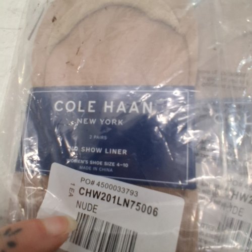3PK (2) WOMAN'S COLE HAAN NEW YORK LINER SOCKS - NUDE image 3