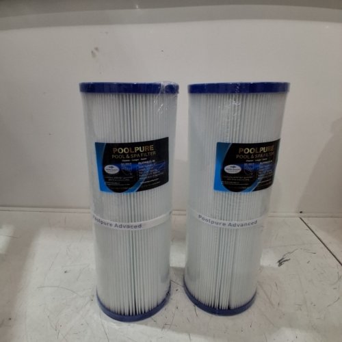 2PK POOL PURE POOL & SPA REPLACEMENT FILTERS - 5" X 21" - BLUE / WHITE (MODEL: PLFPRB25-IN) image 2