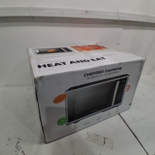 CHEFMAN 10-POWER LEVELS COUNTERTOP MICROWAVE WITH CHILD SAFETY LOCK - 1000W - 1.1 CU.FT - BLACK/STAINLESS STEEL - (MODEL: RJ55-SS-11-CK-CA) image 8