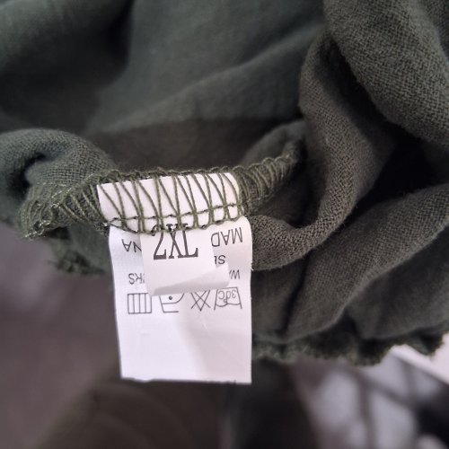 WOMEN'S CROPPED PARACHUTE PANTS - 2XL - OLIVE GREEN image 3
