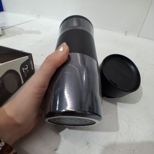 2PC CONTIGO WEST LOOP STAINLESS STEEL TRAVEL MUG - 473ML - BLACK/GREEN (MODEL: 2027032) image 6