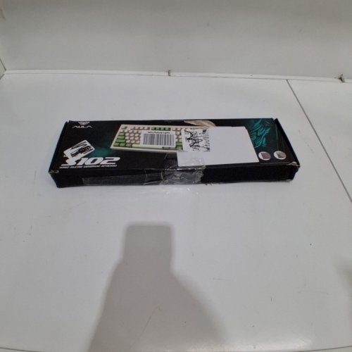 AULA WIRED RGB BACKLIT SILICONE KEYBOARD - CREAM AND GREEN (MODEL: S102) image 4