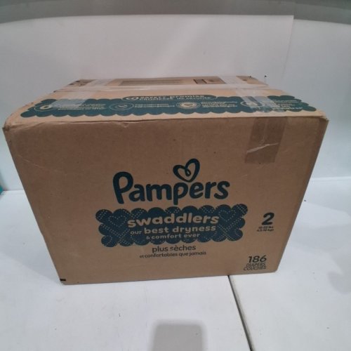 186PK PAMPERS SWADDLERS DISPOSABLE DIAPERS - SIZE 2 image 3