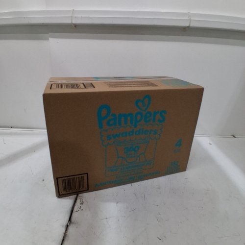 132PK PAMPERS SWADDLERS DISPOSABLE DIAPERS - SIZE 4 image 2