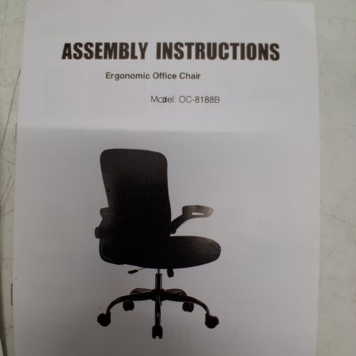 ZEONSIT ERGONOMIC OFFICE CHAIR - HIGH BACK DESK CHAIR WITH ADJUSTABLE LUMBAR SUPPORT -BREATHABLE MESH BACK - 330LBS MAX - WHITE/BLACK (MODEL: 8188B-WB) image 2
