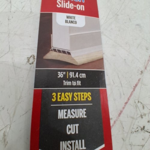 M-D BUILDING PRODUCTS VINYL U-SHAPE CINCH SLIDE-ON UNDER DOOR SEAL - 36" - WHITE (MODEL: 43336) image 4