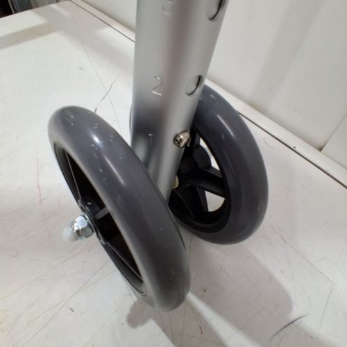 MEDLINE BARIATRIC 2-BUTTON FLODING WALKER - 500LBS MAX - SILVER (MODEL: MDS86410XWW) image 4