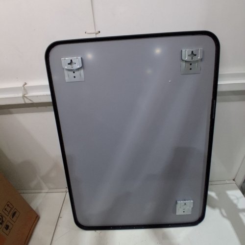VENUS MODERN METAL FRAMED BATHRROM MIRROR - MATTE BLACK - 22" X 30" (MODEL: DME-B-22X30) image 3