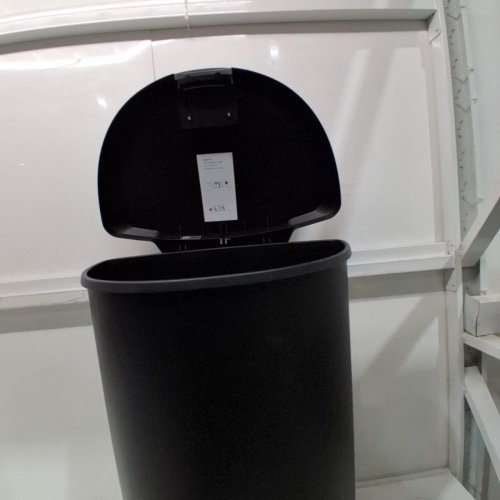 SIMPLEHUMAN SEMI-ROUND TRASH CAN - 50L - BLACK (MODEL: CW1355) image 4