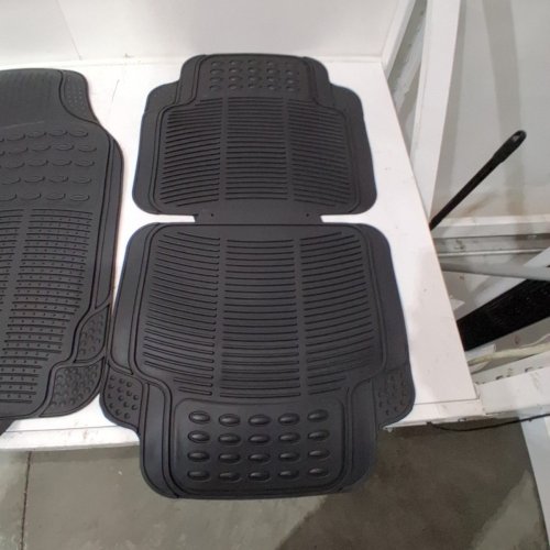 4PC AUTOMOTIVE FLOOR MATS - UNIVERSAL - BLACK (MODEL: OF-554-BK) image 5