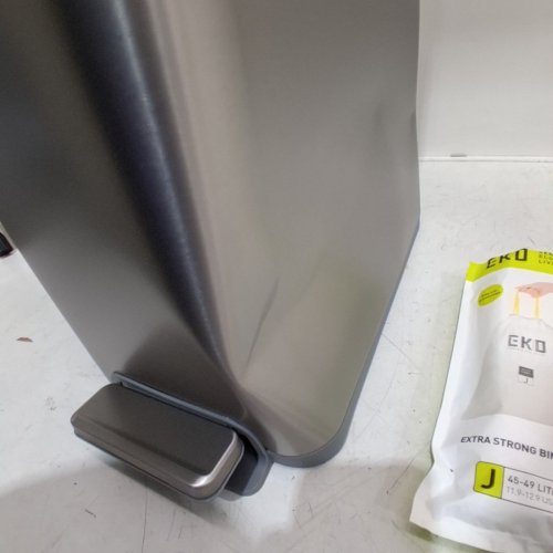 EKO HUDSON SLIM SERIES STEP BIN TRASH & WASTE CAN WITH SLOW CLOSE - 50L- STAINLESS STEEL (MODEL: EK9167-50L) image 3
