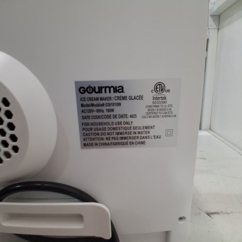 GOURMIA AUTOMATIC SOFT SERVE ICE CREAM AND FROZEN DRINK MAKER - 1L - WHITE (MODEL: GSI1010W) image 3