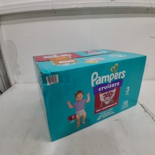 132PK PAMPERS SWADDLERS DIAPERS - SIZE 3 (13LB - 26LB) image 2