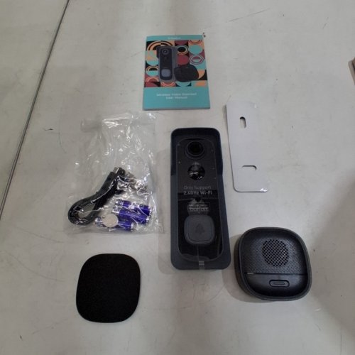 BOIFUN WIRELESS VIDEO DOORBELL - 166° WIDE-ANGLE HD CAMERA - SUPPORTS ONLY 2.4 GHZ WI‑FI - BLACK (MODEL: BELLJ1) image 2