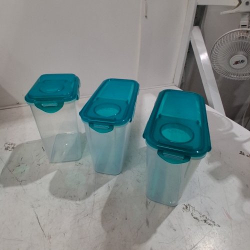 6PC STARFRIT PANTRY CONTAINER SET - TEAL image 2