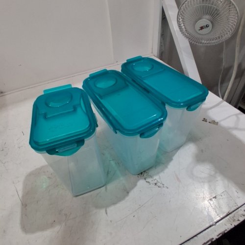 6PC STARFRIT PANTRY CONTAINER SET - TEAL image 3