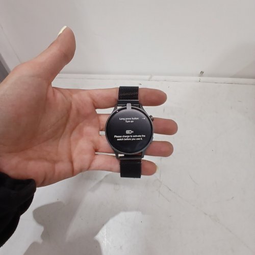 UNISEX FITPOLO CHAIN BAND SMART WATCH FITNESS TRACKER - 1.32" AMOLED TOUCHSCREEN, BLUETOOTH CALL, 24/7 HEART RATE, SPO2 MONITOR, STEP COUNTING, SLEEP TRACKING, IP68 WATERPROOF, FOR ANDROID, IPHONE - BLACK (MODEL: AR-01) image 3