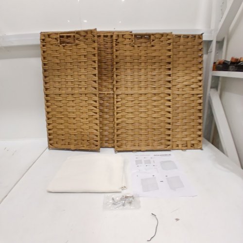 SONGMICS WOVEN LAUNDRY HAMPER - 90L - NATURAL (MODEL: LCB051N01V1) image 2