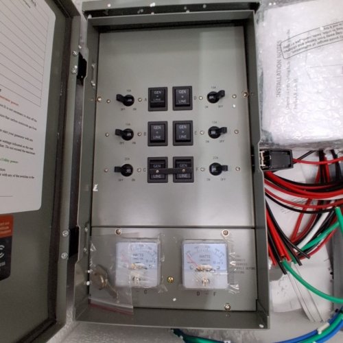 VEVOR MANUAL TRANSFER SWITCH, 30-AMP 6-CIRCUIT, PREWIRED GENERATOR TRANSFER SWITCH KIT WITH NEMA L14-30P POWER INLET BOX, (MODEL:SP-ZH352510(30A-6) image 3