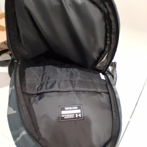 UNISEX UNDER ARMOUR BACKPACK HUSTLE 6.0 - BLACK CAMOUFLAGE image 5