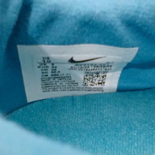 MEN'S NIKE PREMIER II SALA IC INDOOR SPORT & FOOTBALL SHOES - SIZE 10 - OATMEAL, LASER BLUE image 5