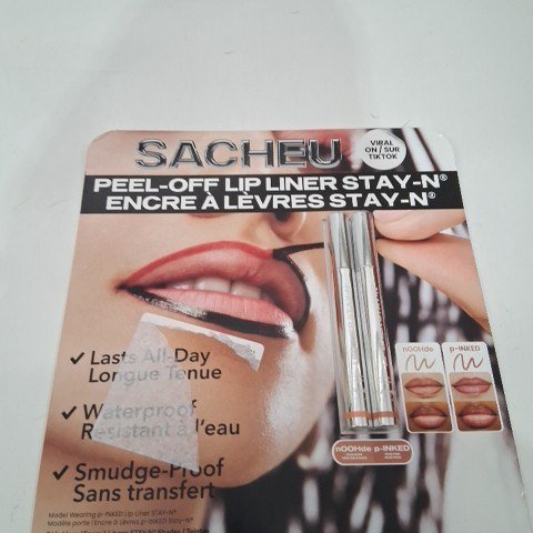 2PC WOMENS SACHEU PEEL OFF LIP LINER STAY-N - NOOHDE/ P-INKED image 2