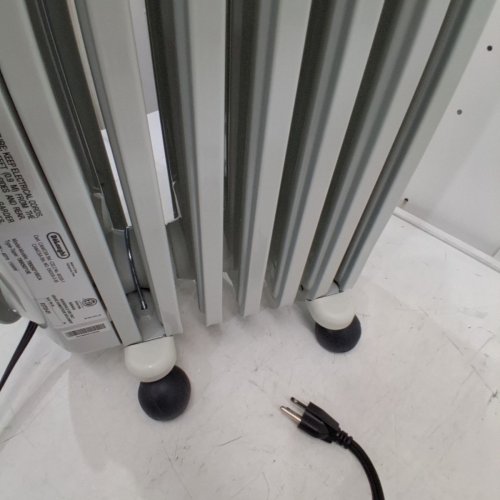 DELONGHI RADIAS OIL FILLED RADIATOR, ECO DIGITAL FULL ROOM RADIANT ELECTRIC SPACE HEATER - LIGHT GREY (MODEL:TRRS0715ECA) image 4