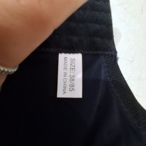 WOMENS UNDERWIRE BRA - 38/85C - BLACK image 2