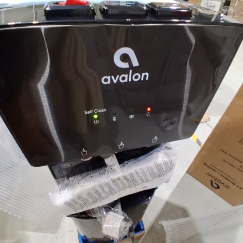 AVALON SELF CLEANING WATER COOLER WATER DISPENSER WITH 3 TEMPERATURE AND BOTTOM LOADING - 3-5GAL - BLACK/STAINLESS STEEL (MODEL: A3BLK) image 4