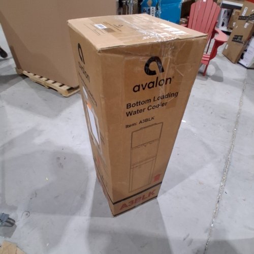 AVALON SELF CLEANING WATER COOLER WATER DISPENSER WITH 3 TEMPERATURE AND BOTTOM LOADING - 3-5GAL - BLACK/STAINLESS STEEL (MODEL: A3BLK) image 5