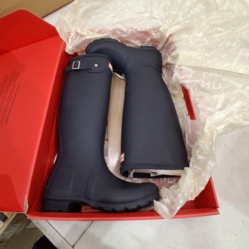 WOMEN'S HUNTER TALL RAIN BOOTS - SIZE 5 - BLACK - (STYLE:MFT1001RMA66) image 2
