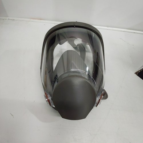 FULL FACE RESPIRATOR MASK - BLACK / CLEAR image 2
