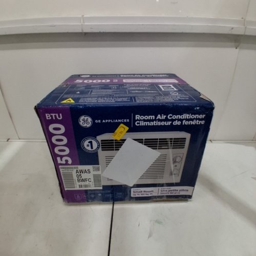 GE APPLIANCES ELECTRONIC WINDOW AIR CONDITIONER - 5,000 BTU - 150SQ.FT - WHITE (MODEL: AWAS05BWFC) image 6