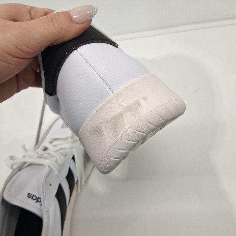 MEN'S ADIDAS BARREDA LACE UP SNEAKER SHOES - SIZE 11 - WHITE (STYLE: 29746010) image 5