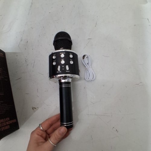 HANDHELD KTV BLUETOOTH KARAOKE MICROPHONE - BLACK(MODEL: WS858L) image 3