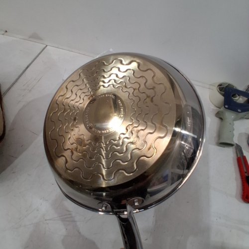 TFAL STAINLESS STEEL DISHWASHER SAFE SAUTE PAN - 12" - SILVER image 3