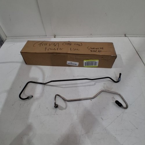 2PC DORMAN RACK AND PINION CROSSOVER LINE POWER STEERING PRESSURE LINES FOR SELECT CHRYSLER AND DODGE MODELS - STAINLESS STEEL (MODEL: 926-531) image 2