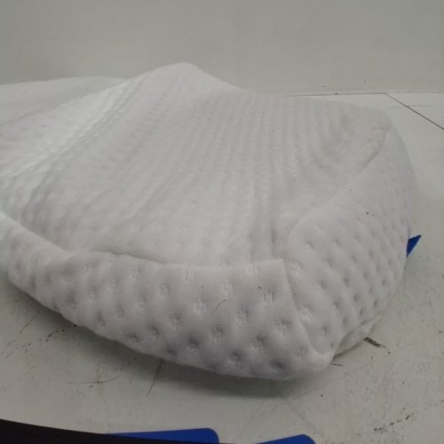 ZYMME 4-WAY ERGONOMIC MEMORY FOAM PILLOW - 22" X 13" X 4" - WHITE/BLUE image 3