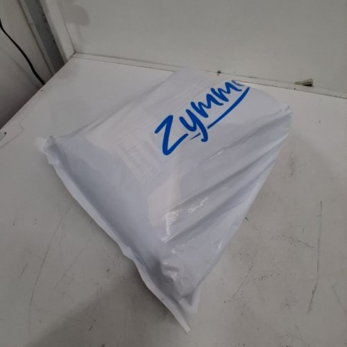 ZYMME 4-WAY ERGONOMIC MEMORY FOAM PILLOW - 22" X 13" X 4" - WHITE/BLUE image 4