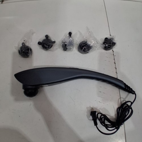HOMEDICS DEEP TISSUE PERCUSSION MASSAGER WITH 3 SPEEDS - 5 ATTACHMENTS - BLACK (MODEL: HHP-341-4RM) image 3