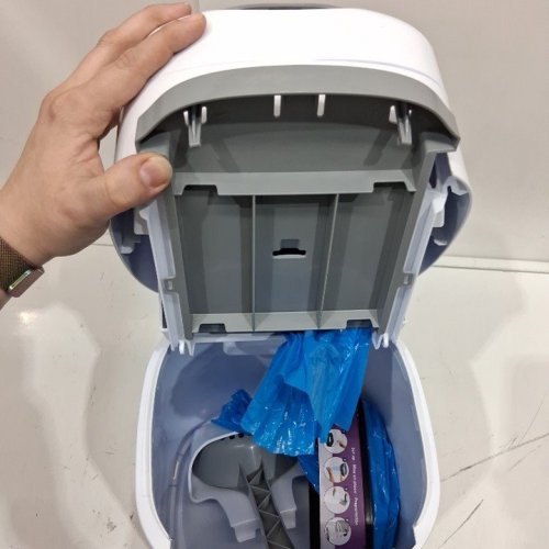 LITTER GENIE PAIL STYLE CAT LITTER WASTE DISPOSAL SYSTEM - WHITE/GREY (MODEL: 00666594210890) image 4