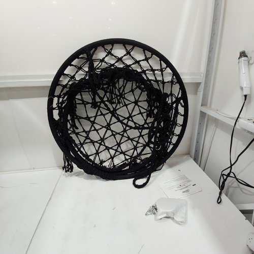 GOUTIME INDOOR/OUTDOOR BOHO HAMMOCK SWINGING CHAIR - BLACK (ITEM: SW-DY028BLACK) image 3