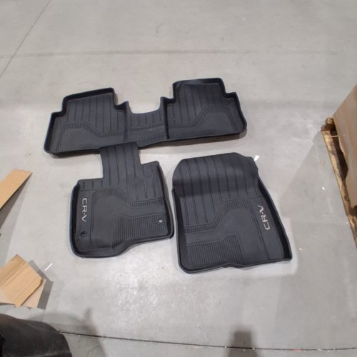 3PC HONDA ALL SEASON FLOOR MAT SET FOR HONDA CR-V - BLACK image 3