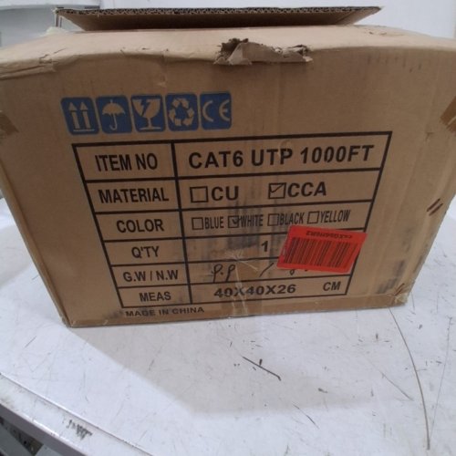 AAA CABLES PLENUM NETWORKING CAT6 UTP CABLE - 1000FT - WHITE image 4