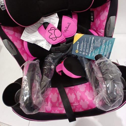 DISNEY BABY GO AND GROW ALL IN ONE CAR SEAT - SIMPLY MINNIE MOUSE PINK AND BLACK - (MODEL #22618C-FESH) image 4