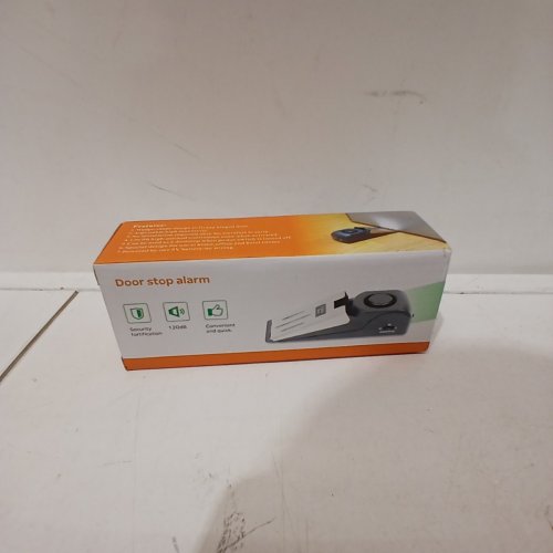 DOOR STOP WITH ALARM - 120DB LOUD SIREN - BLACK image 2
