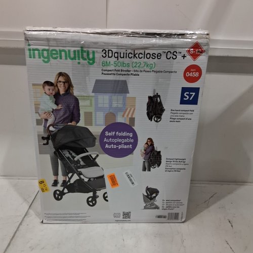 SUMMER BY INGENUITY 3DQUICKCLOSE CS+ COMPACT ONE TOUCH FOLDING STROLLER - 50LBS MAX - BLACK (MODEL: 31900-090) image 10